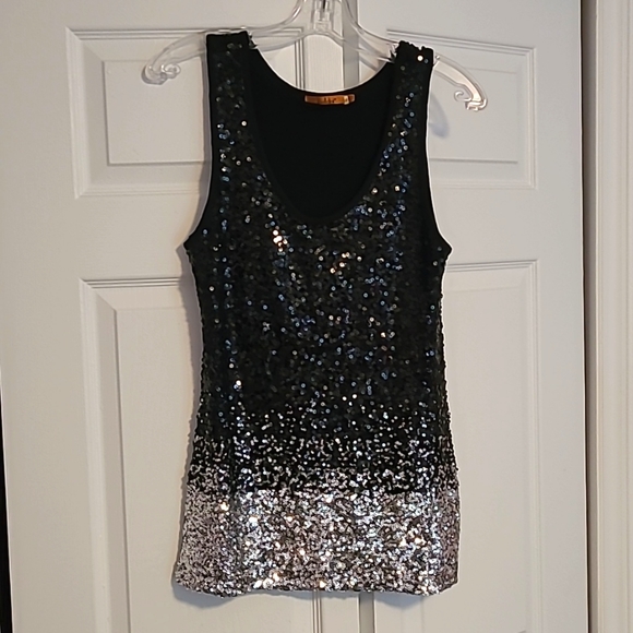 Ombre sequin tank top - Picture 1 of 2